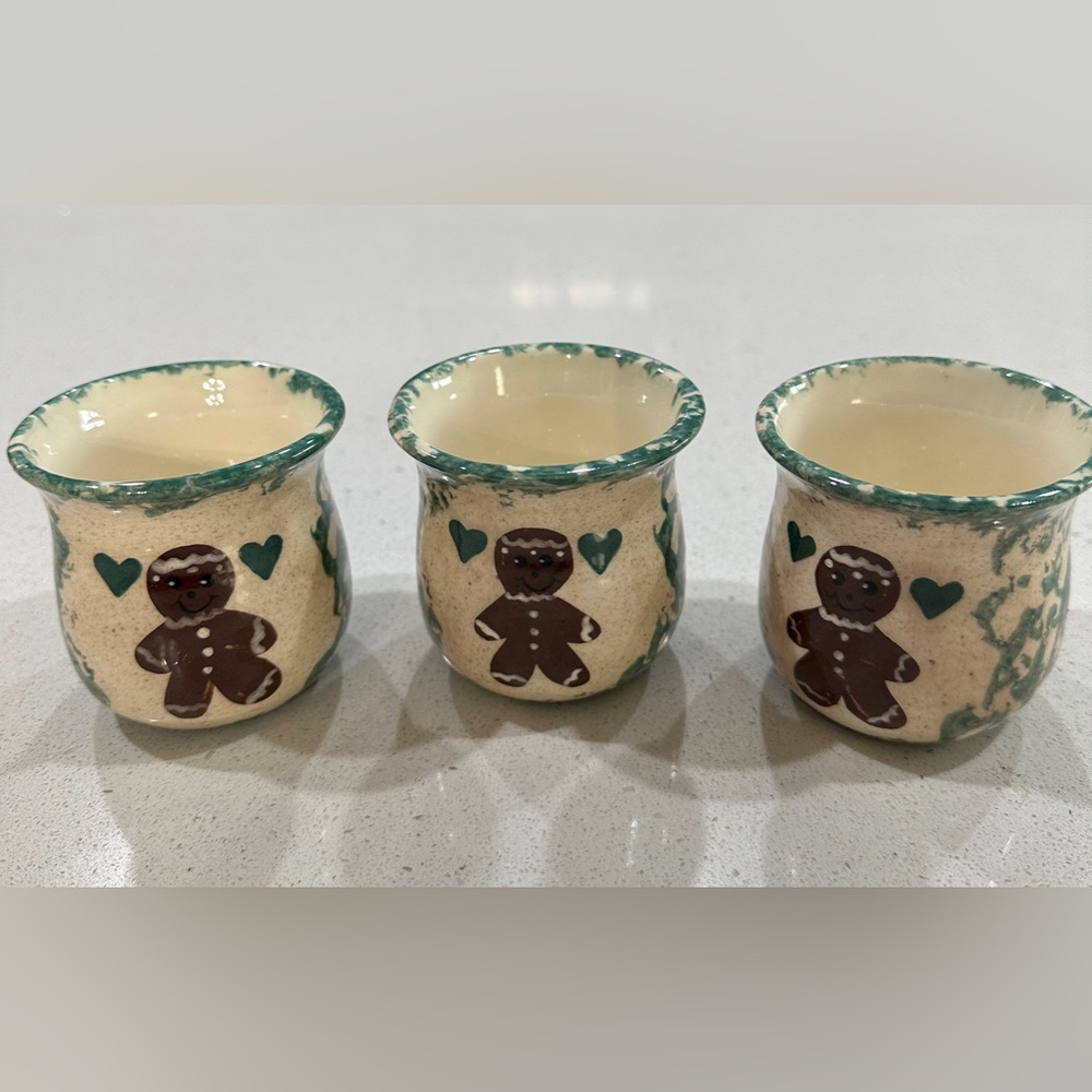 Katy’s “Country Charm” by Karen Gingerbread Men Tea Light holders. Set of 3 NWT